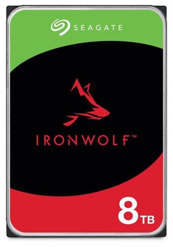 Seagate IronWolf 8TB HDD / ST8000VN004 / Interní 3,5" / 7200 rpm / SATA 6Gb/s / 256 MB Pevný disk, interní, 8TB, SATA III, 3,5", 7200 rpm, 256MB
