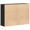 vidaXL Servírovacia skriňa 2 ks Čierny dub 60 x 31 x 84 cm