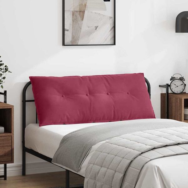 vidaXL Poduška na chrbát Víno červené 120 x 50 cm Kordúrová tkanina