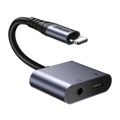 Audio adaptér Ugreen US211 Lightning na audio adaptér Mini Jack 3,5 mm 0,1 m (čierny)