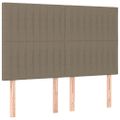 vidaXL Boxspring posteľ s matracom sivohnedý 140x190 cm látka