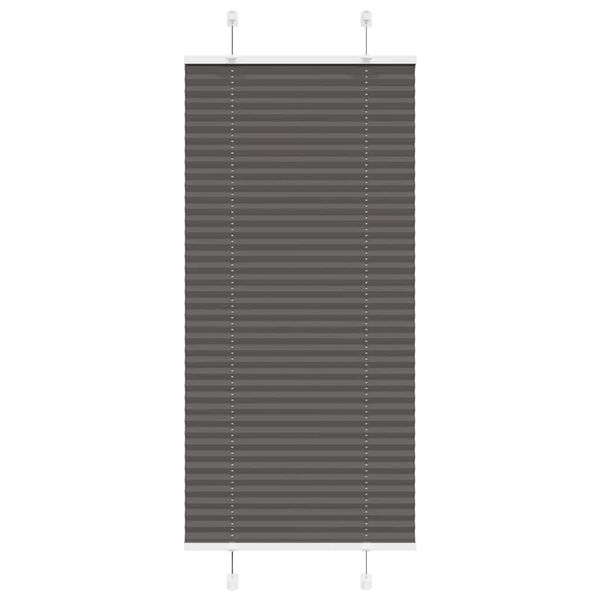 vidaXL plisovaná roleta čierna 55x100 cm Šírka látky 54,4 cm
