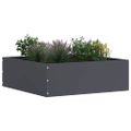 vidaXL Obrubník trávnika 6 ks 40 x 40 x 13 cm Oceľ Antracitová