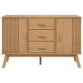 vidaXL Komoda OLDEN, hnedá 114x43x73,5 cm, borovicový masív