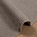 vidaXL Koberec do interiéru LUGO Krémová a taupe Ø 200 CM Polyester