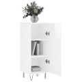 vidaXL Komoda lesklá biela 34,5x34x90 cm spracované drevo