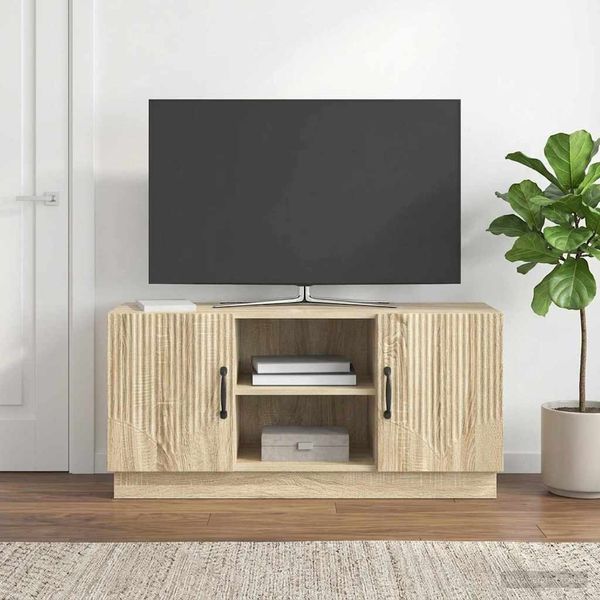 vidaXL TV skrinka Dub sonoma 102 x 34,5 x 47 cm Kompozitné drevo