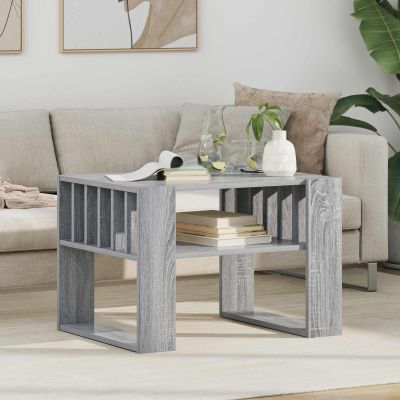 vidaXL Konferenčný stolík Sivý Sonoma 66 x 49,5 x 45 cm