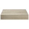 vidaXL Plávajúce nástenné police 4 ks, dubové 23x23,5x3,8 cm, MDF