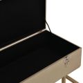 vidaXL Lavica s úložným priestorom 105 cm, béžová, zamat