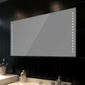 vidaXL Zrkadlo do kúpeľne 100x60 cm s LED svetlami