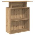 vidaXL Recepčný stôl dub artisan 100x40x104 cm kompozitné drevo