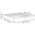 vidaXL Otomanový posteľný rám s úložiskom Sonoma dub 203 x 180 x 25 cm