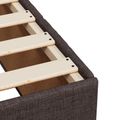 vidaXL Posteľ boxspring s matracom Tmavohnedá 180 x 200 cm Látka