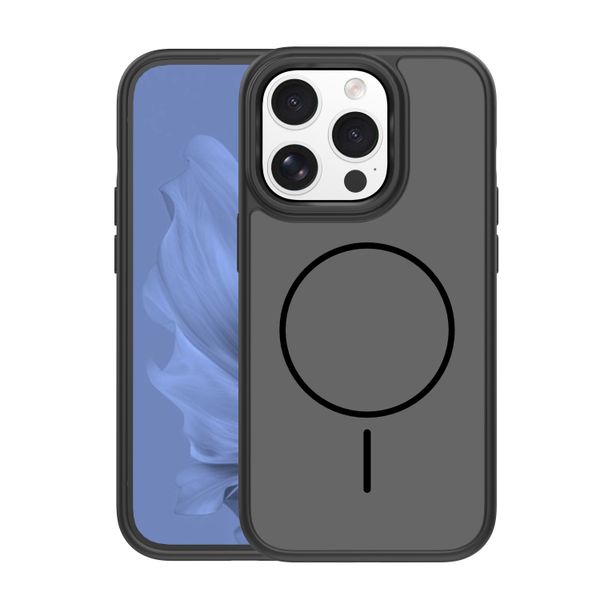 Puzdro Frame Thin Mag pre iPhone 15 Pro 6,1" čierna