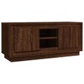 vidaXL TV skrinka hnedý dub 102x35x45 cm spracované drevo