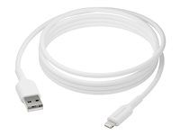 Kábel Lightning - USB s pínmi (samec) do Lightning s pínmi (samec) - 2 m - biela
