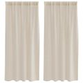 vidaXL Voile záclona 2 ks Piesková 175 x 140 cm Polyester