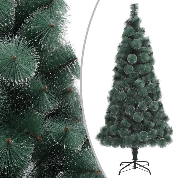vidaXL Umelý vianočný stromček so stojanom, zelený 120 cm, PET