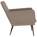 vidaXL Kreslo kapučínové 61x78x80 cm umelá koža