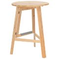 vidaXL Skladací barový stôl 78 cm, jedľové drevo