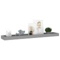 vidaXL Terasové nástenné police 4 ks sivé 80x15x4 cm MDF