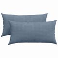 vidaXL Vankúše na pohovku 2 pcs Modrá 80 x 40 cm Kordúrová tkanina
