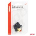 Sada elektrických konektorov vodotesných 1 PIN 2,2 mm AMiO-04345