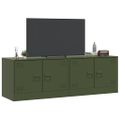 vidaXL TV skrinky 2 ks olivovozelené 67x39x44 cm oceľ