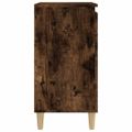 vidaXL Nočný stolík dymový dub 40x35x70 cm spracované drevo