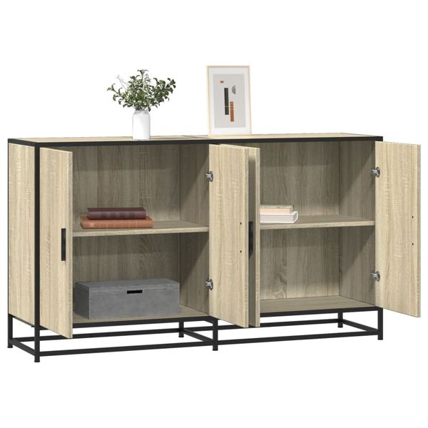 vidaXL Komoda dub sonoma 134x35x76 cm kompozitné drevo