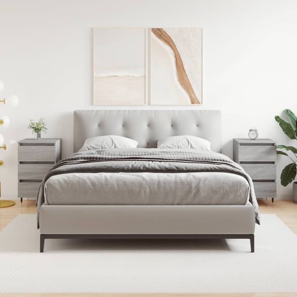 vidaXL Nočné stolíky 2 ks sivé sonoma 40x35x69 cm kompozitné drevo