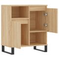 vidaXL Komoda dub sonoma 60x35x70 cm spracované drevo