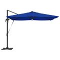 vidaXL Roma Parasol Modrá 286 x 284 x 270 cm Hliník a polyester