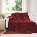 vidaXL Deky Bordeaux červená 220 x 240 cm 1.37 kg Flís