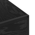 vidaXL Nočný stolík Čierny dub 40 x 27 x 76 cm Kompozitné drevo