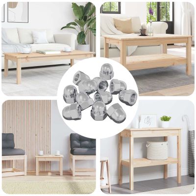 vidaXL Hex žalúdkové matice 3913 pcs Strieborná Kov