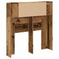 vidaXL Skrinka na čelo postele staré drevo 100x18,5x102,5 cm komp. drevo