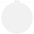 vidaXL Chránič na stôl, matný Ø 60 cm, 1,6 mm, PVC