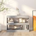 vidaXL Knižnica/deliaca stena sivý dub sonoma 100x30x72 cm