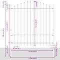 vidaXL Záhradný plot WOERDEN 2 ks 170 x 215 cm Sivá