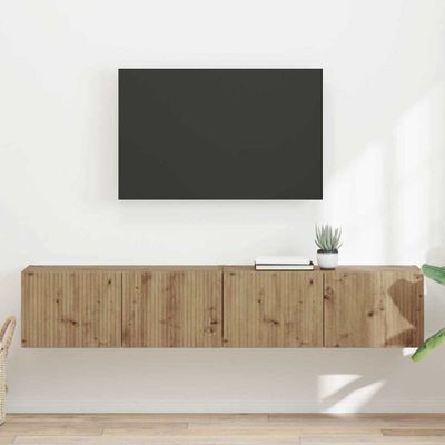 vidaXL TV nástenná skriňa 2 pcs Remeselnícky dub 78,5 x 31 x 29,5 cm