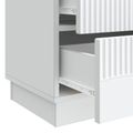vidaXL Nočný stolík Biela 62 x 34,5 x 44,5 cm Kompozitné drevo
