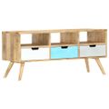 vidaXL TV skrinka 110x35x48 cm masívne mangovníkové drevo