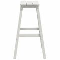 vidaXL Barová stolička 2 ks Biela 52 x 43 x 73,5 cm HDPE