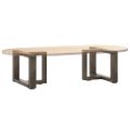vidaXL Nohy konferenčného stolíka v tvare T, 2 ks, čierne, 50x25x(30-31) cm, oceľové
