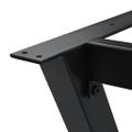 vidaXL Stolové nohy na jedálenský stôl, rám v tvare X 180x80x72 cm