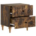 vidaXL Nočný stolík Dymový dub 43 x 34,5 x 48 cm Kompozitné drevo