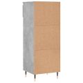 vidaXL Botník betónovo sivý 40x36x105 cm spracované drevo