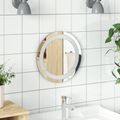 vidaXL Zrkadlo do kúpeľne s LED Priehľadná Ø 30 cm tvrdené sklo